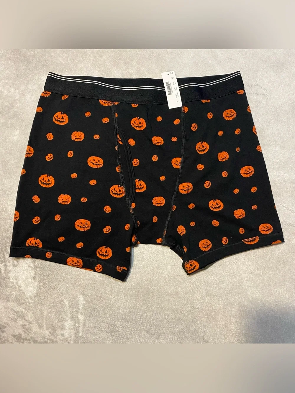 J.Crew Men's Boxer briefs Halloween Pumpkin Jack O Lantern ~ Sz Large ~ NWT 2019